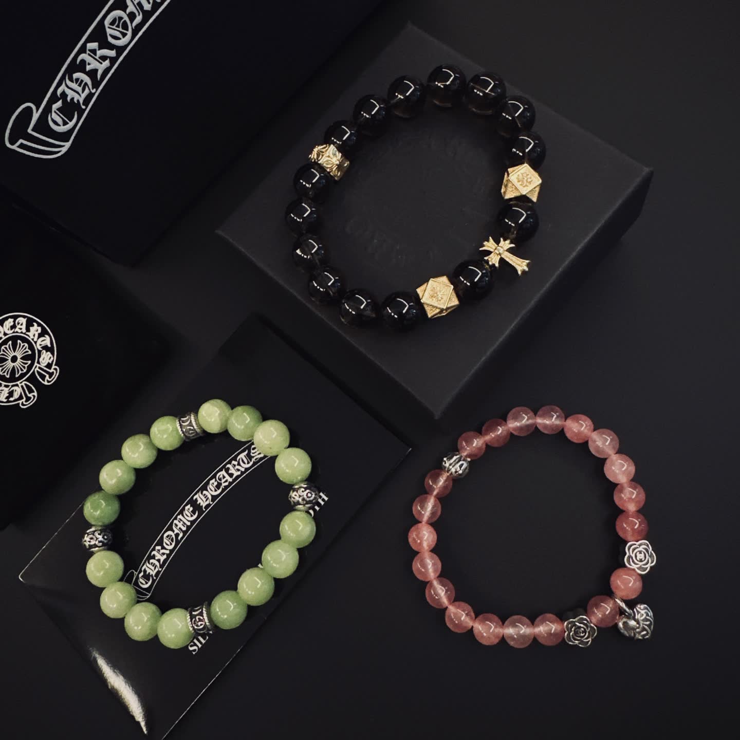 Chrome Hearts Beaded Bracelet Set